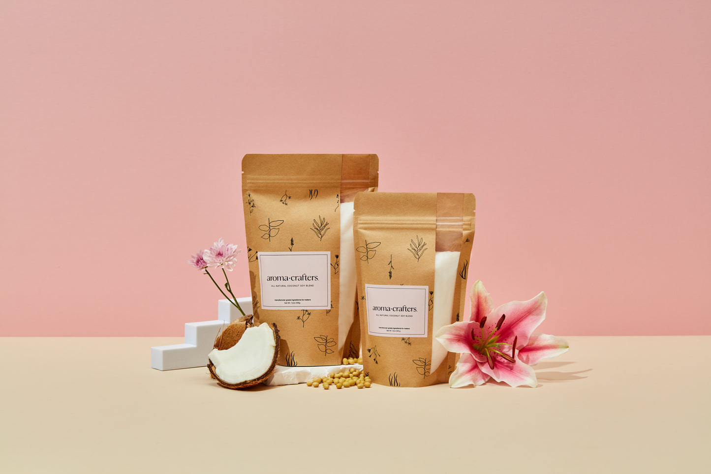 Premium-coconut-soy blend wax