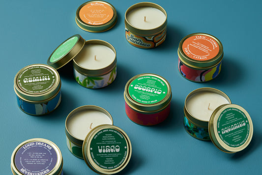 Custom Candle: 4oz Gold Tin