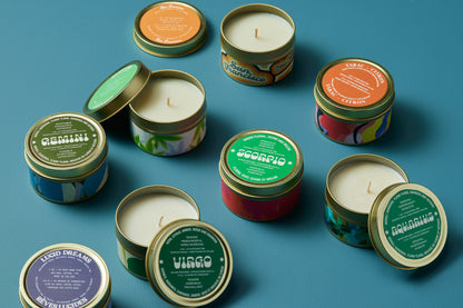 Custom Candle: 4oz Gold Tin
