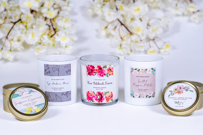 Custom Candle: 4oz Gold Tin
