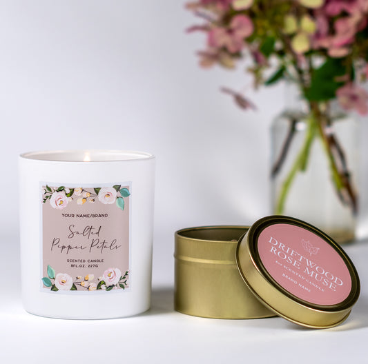 Custom Candle: 4oz Gold Tin