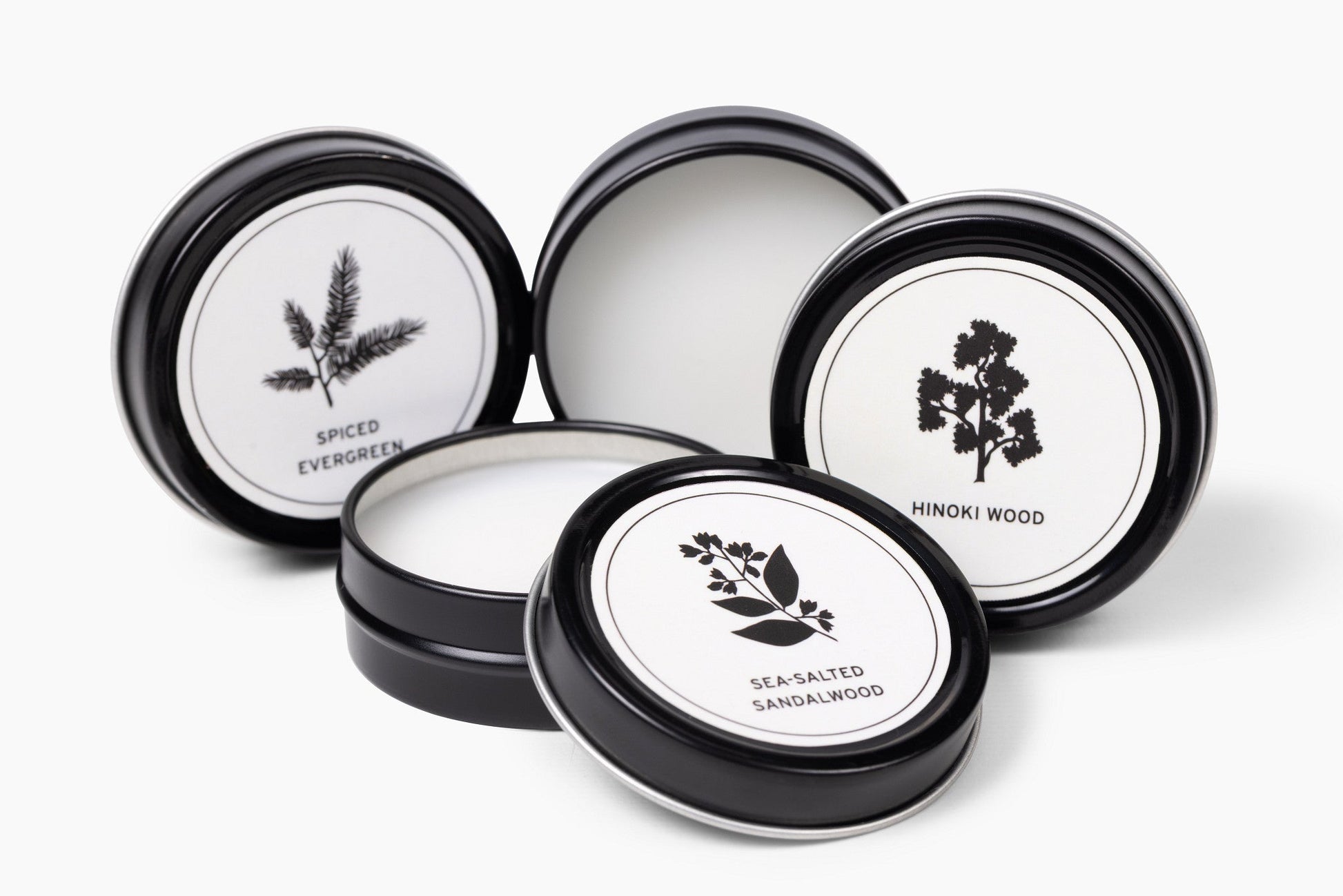 Wood & Moss sampler tins